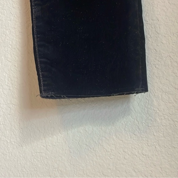 EUC Free People We the Free- black velvet high waist button fly pants - Picture 10 of 10